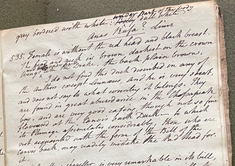 Charles Willson Peale, Lecture on Natural History 22